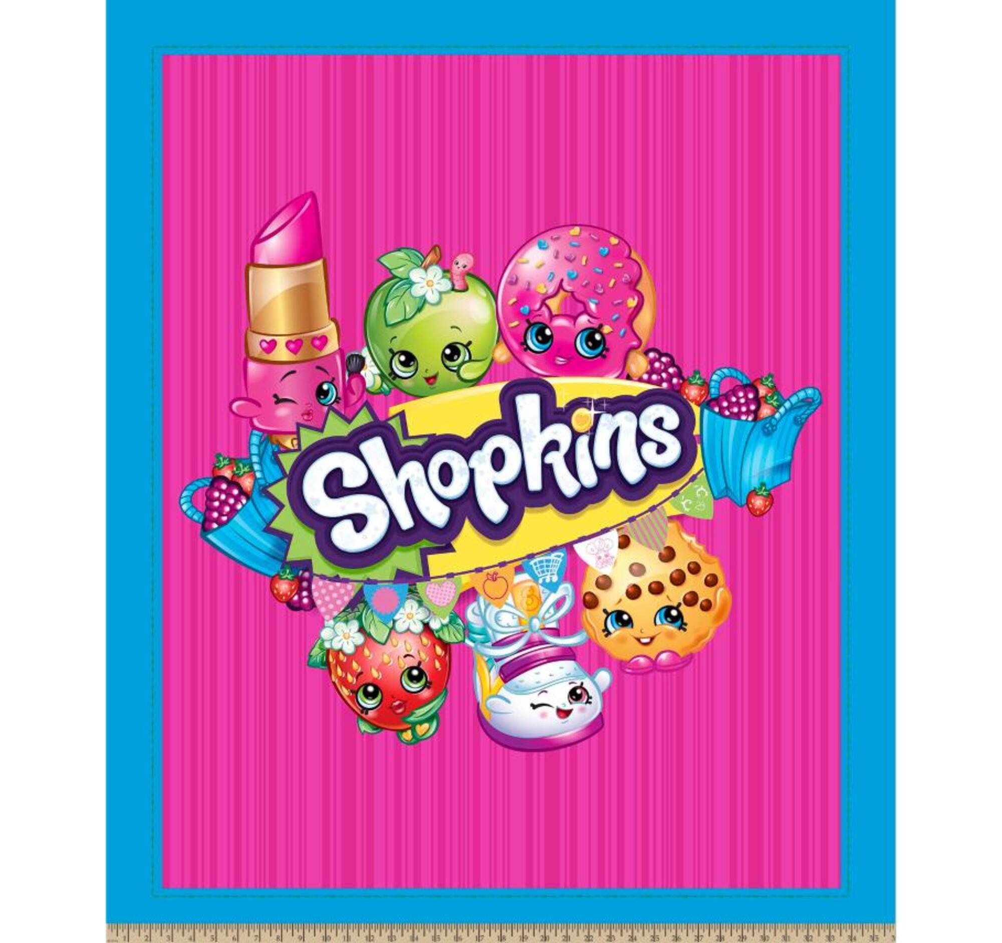 Shopkins Panel Wallhanging Cotton Fabric